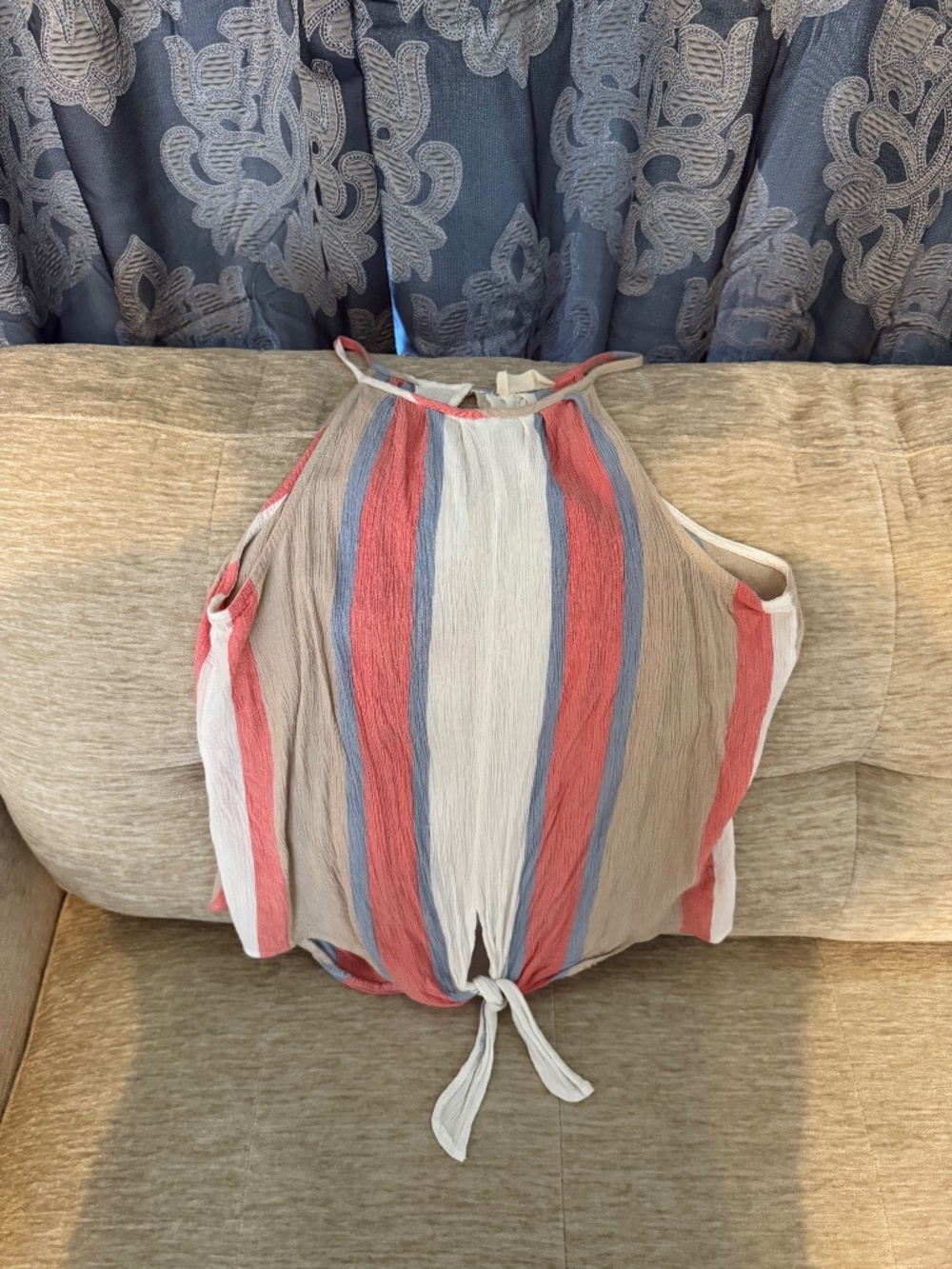 Thread and Supply sleeveless striped top size medium